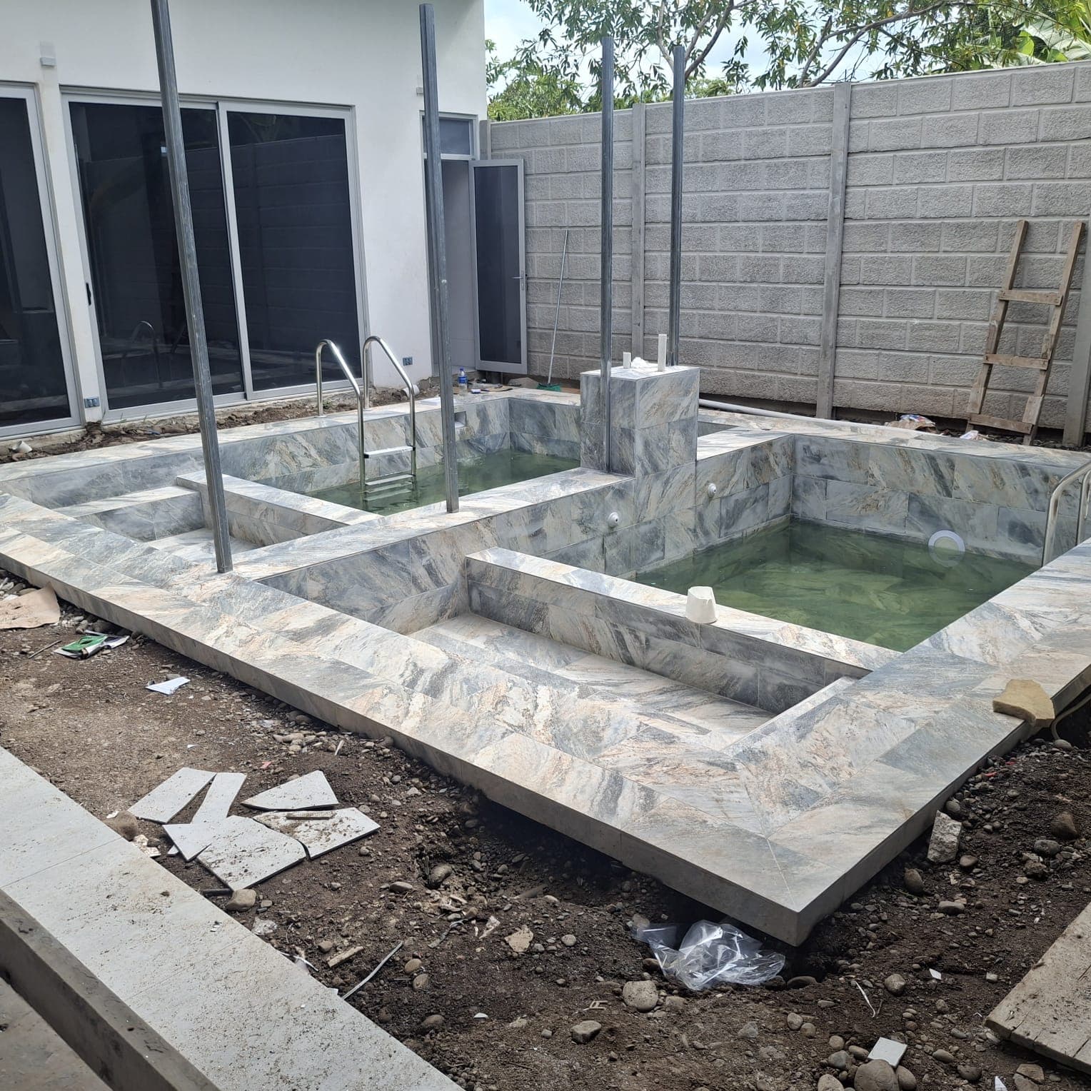 Pool construction